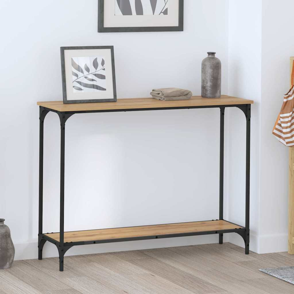 vidaXL Konsolentisch Artisan-Eiche 101 x 30.5 x 75 cm Holzwerkstoff