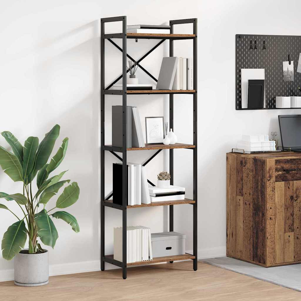 vidaXL Bücherregal Altholz 56 x 34 x 171 cm Holzwerkstoff
