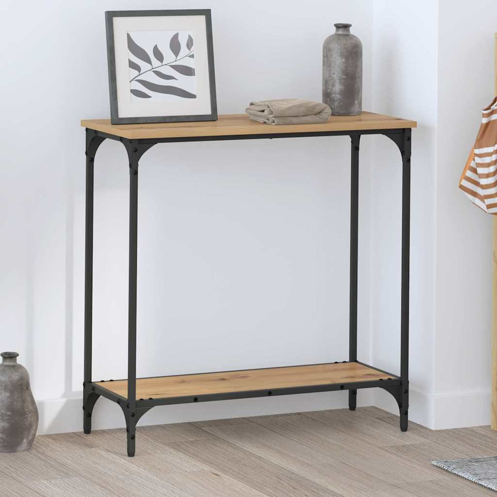 vidaXL Konsolentisch Artisan-Eiche 75 x 30.5 x 75 cm Holzwerkstoff