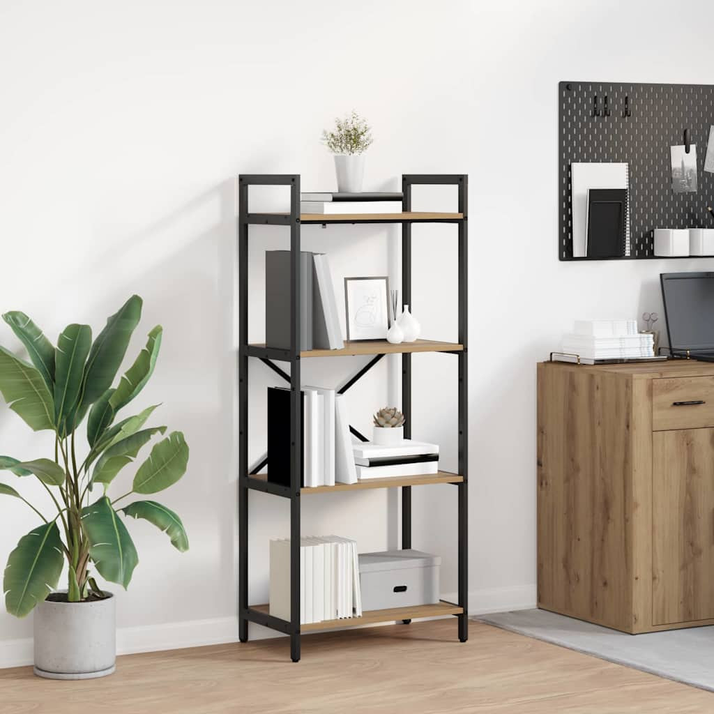 vidaXL Bücherregal 4 Ebenen 56 x 34 x 133,5 cm Holzwerkstoff