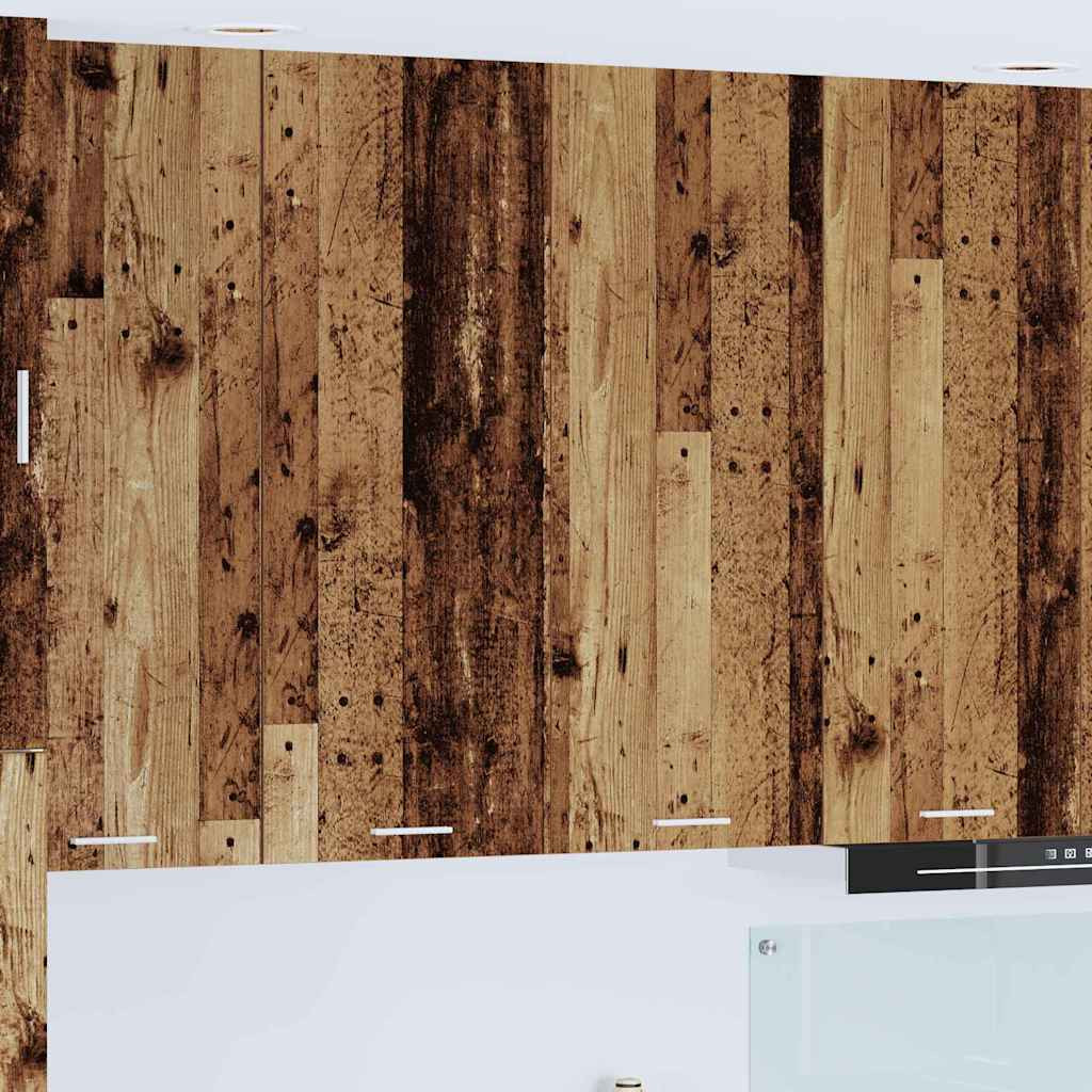 vidaXL Hängeschrank mit Tür Altholz 80 x 31 x 100 cm Holzwerkstoff