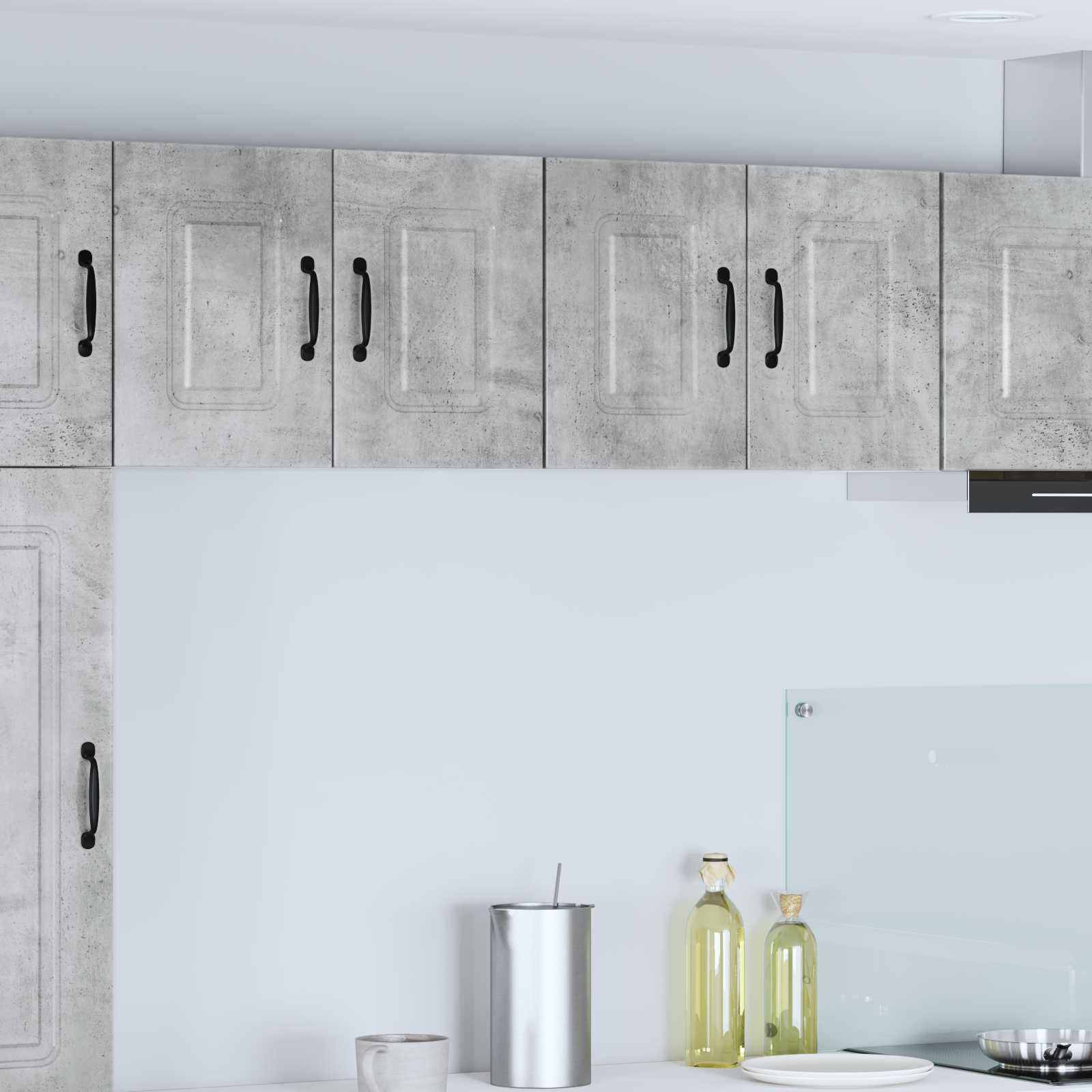 vidaXL Geschirrspülerfront Kalmar 2 pcs Beton Grau 60 x 31 x 40 cm