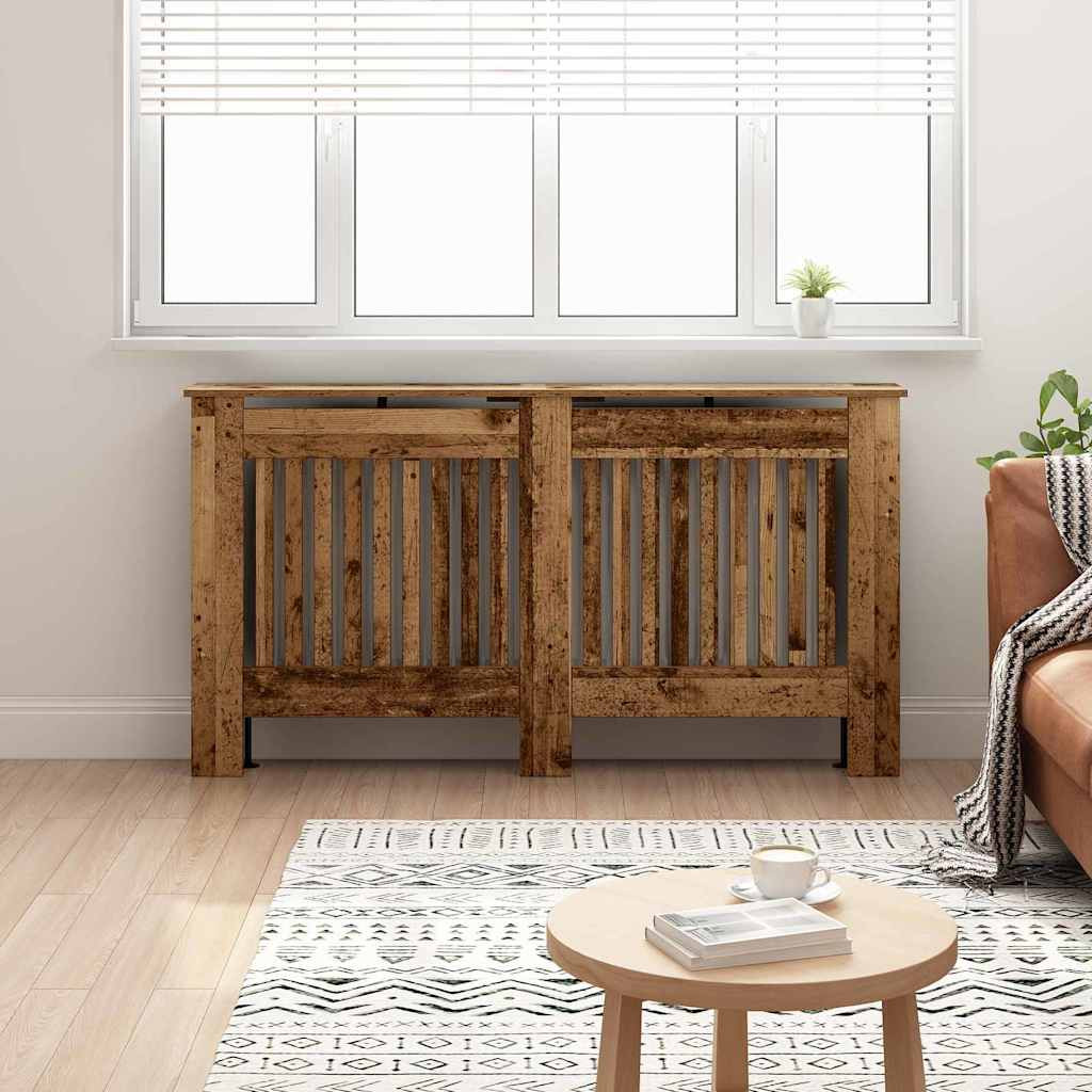 vidaXL Heizkörperabdeckung Altholz 152 x 19 x 81,5 cm Holzwerkstoff