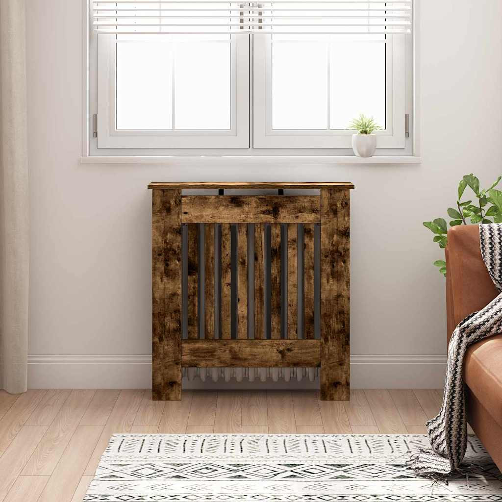 vidaXL Heizkörperabdeckung Raucheiche 78 x 19 x 81,5 cm Holzwerkstoff