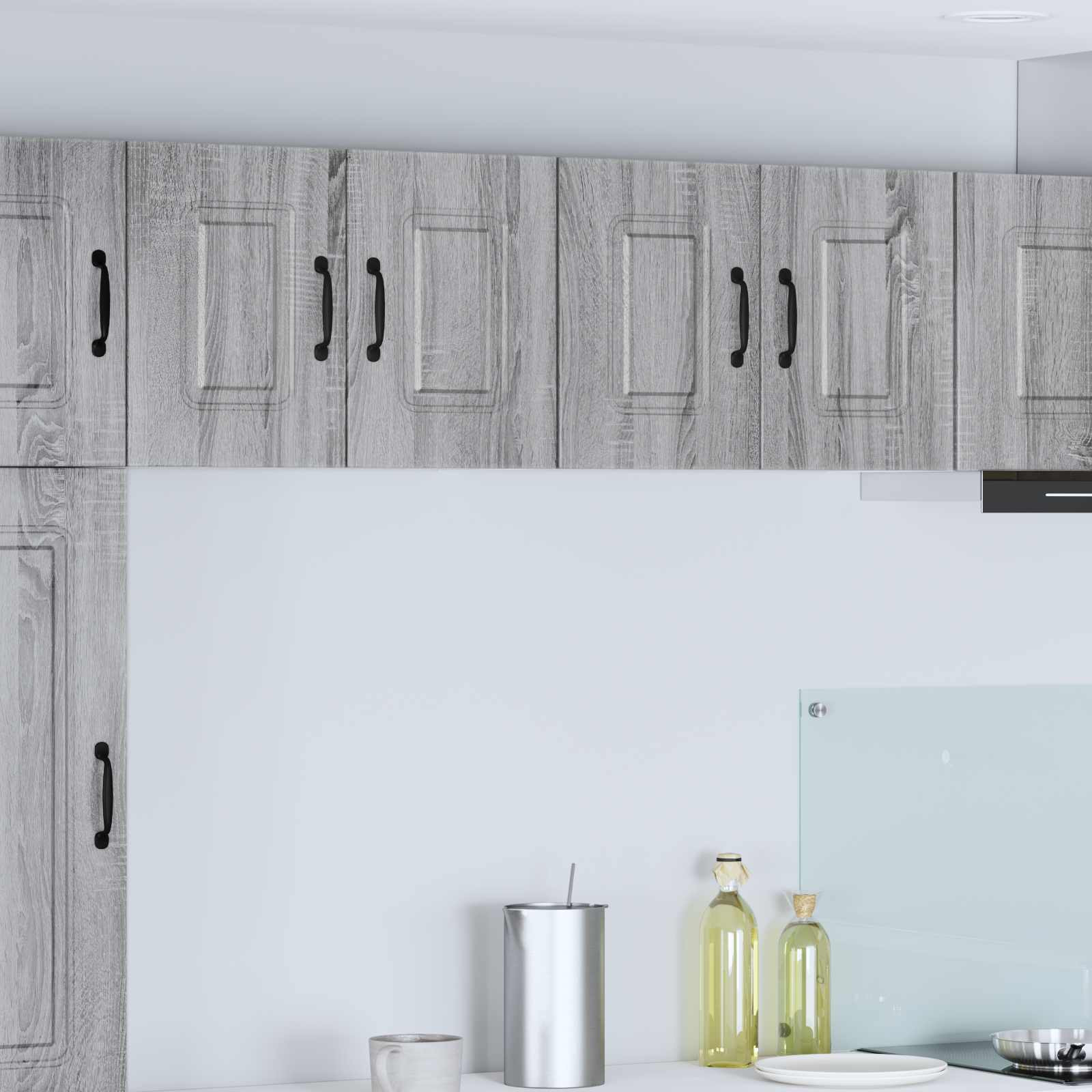 vidaXL Geschirrspülerfront Kalmar 2 pcs Graues Sonoma 60 x 31 x 40 cm