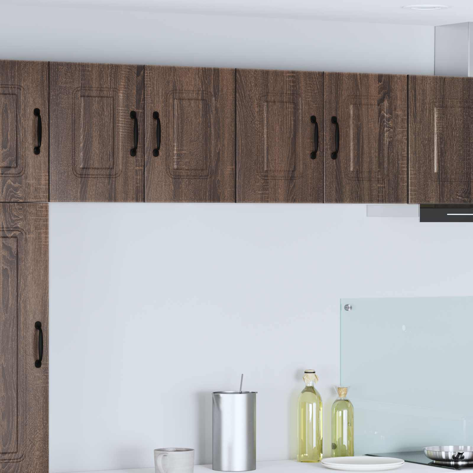 vidaXL Geschirrspülerfront Kalmar 2 pcs Braun Eichen-Optik