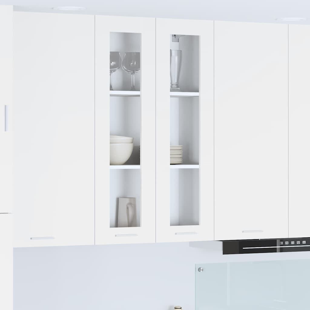 vidaXL Hängeschrank mit Speicher Weiß 60 x 31 x 100 cm Holzwerkstoff