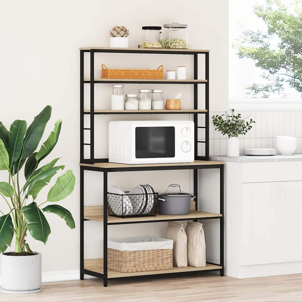 vidaXL Küchenregal Sonoma-Eiche 100 x 40 x 168 cm Holzwerkstoff