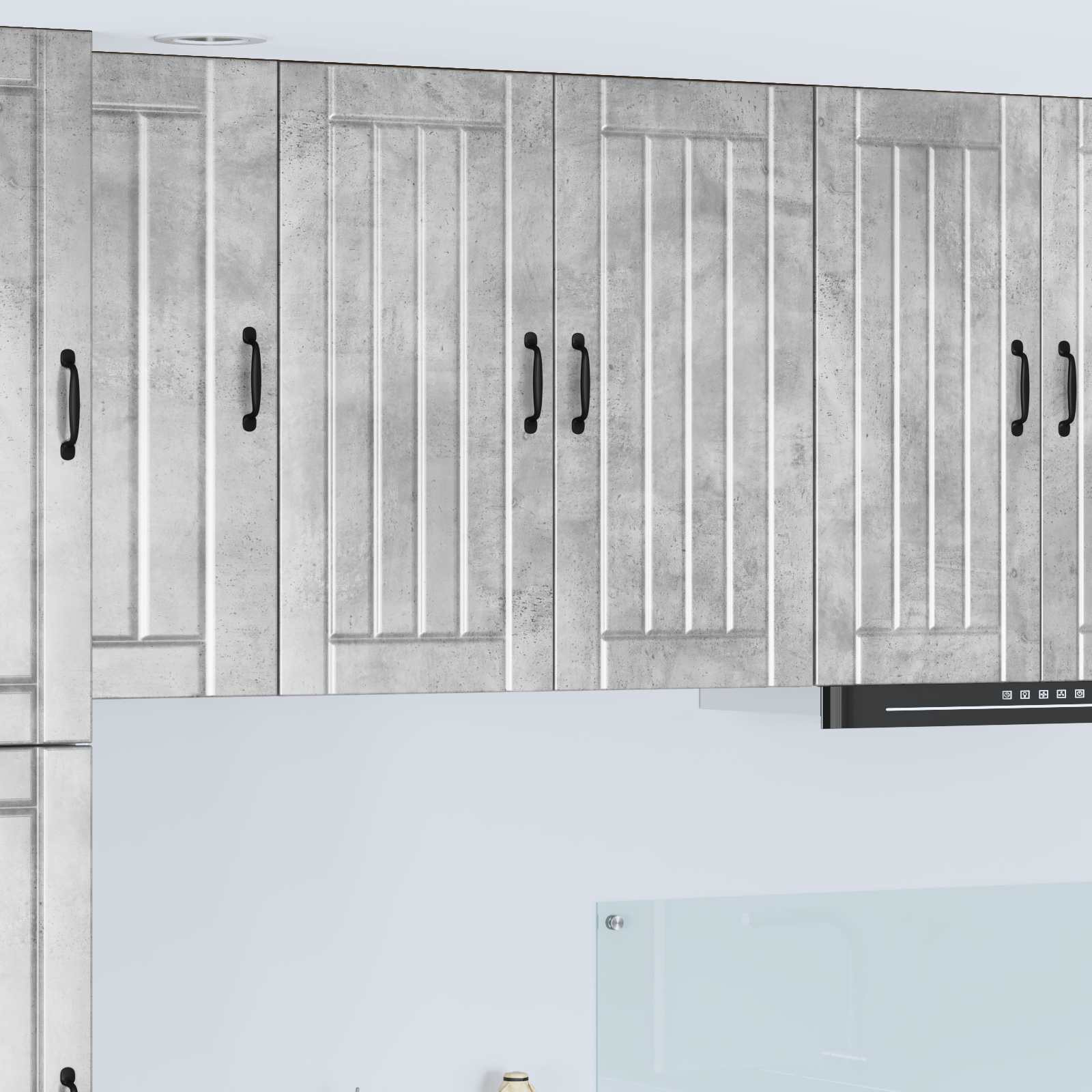 vidaXL Wandschrank LUCCA Betongrau 80 x 31 x 80 cm Holzwerkstoff