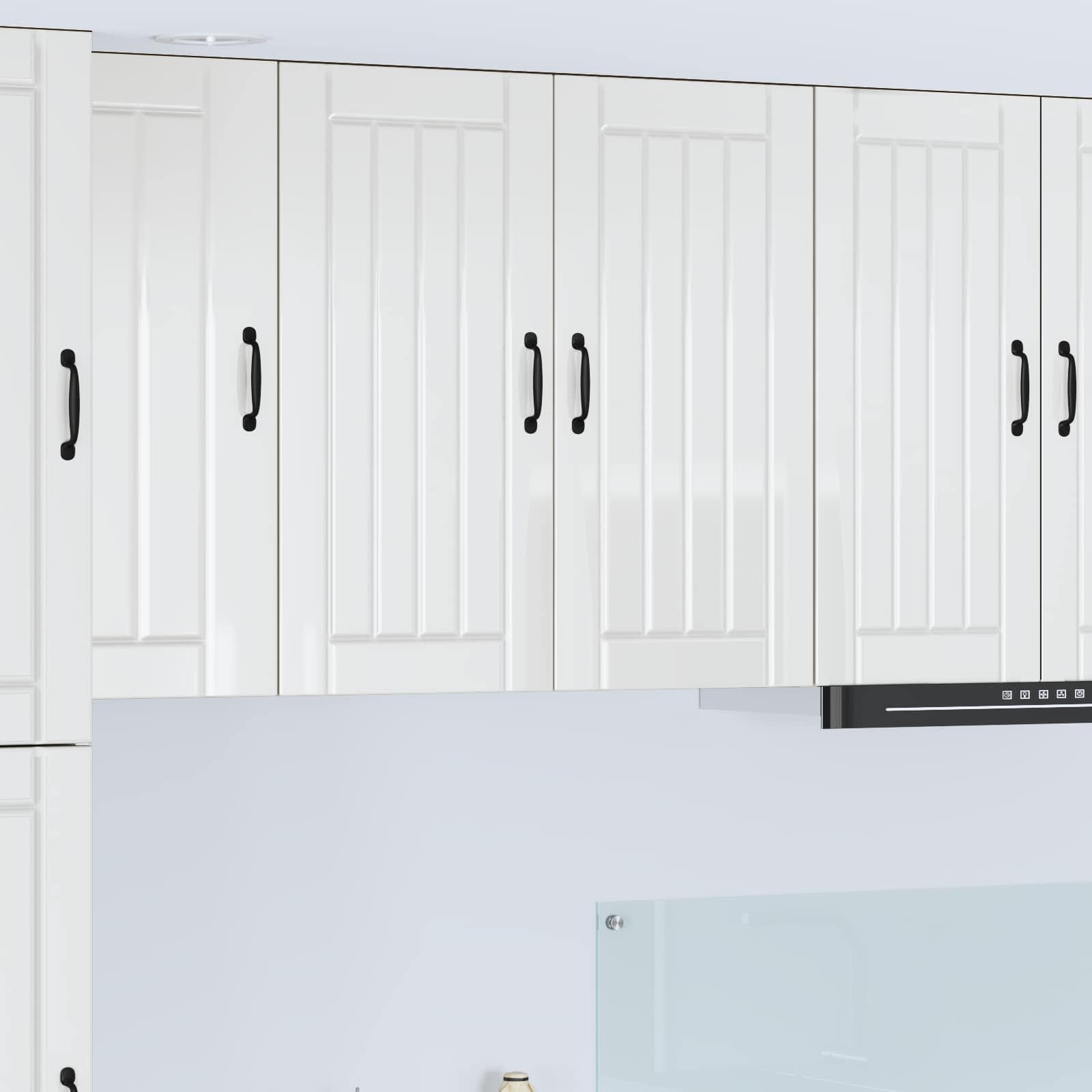 vidaXL Wandschrank LUCCA Hochglanz Weiß 80 x 31 x 80 cm Holzwerkstoff