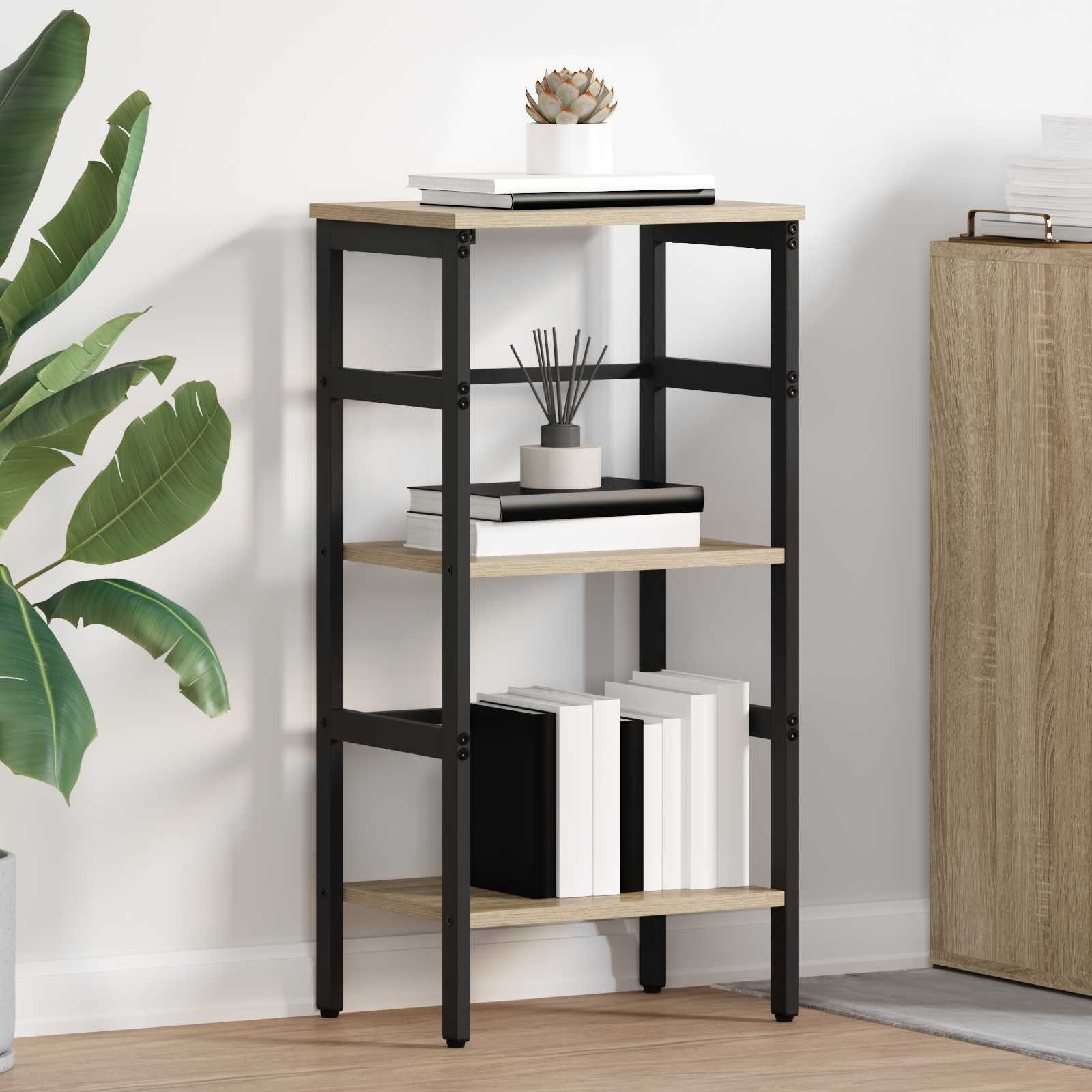 vidaXL Bücherregal Sonoma-Eiche 40 x 29,5 x 81 cm Holzwerkstoff
