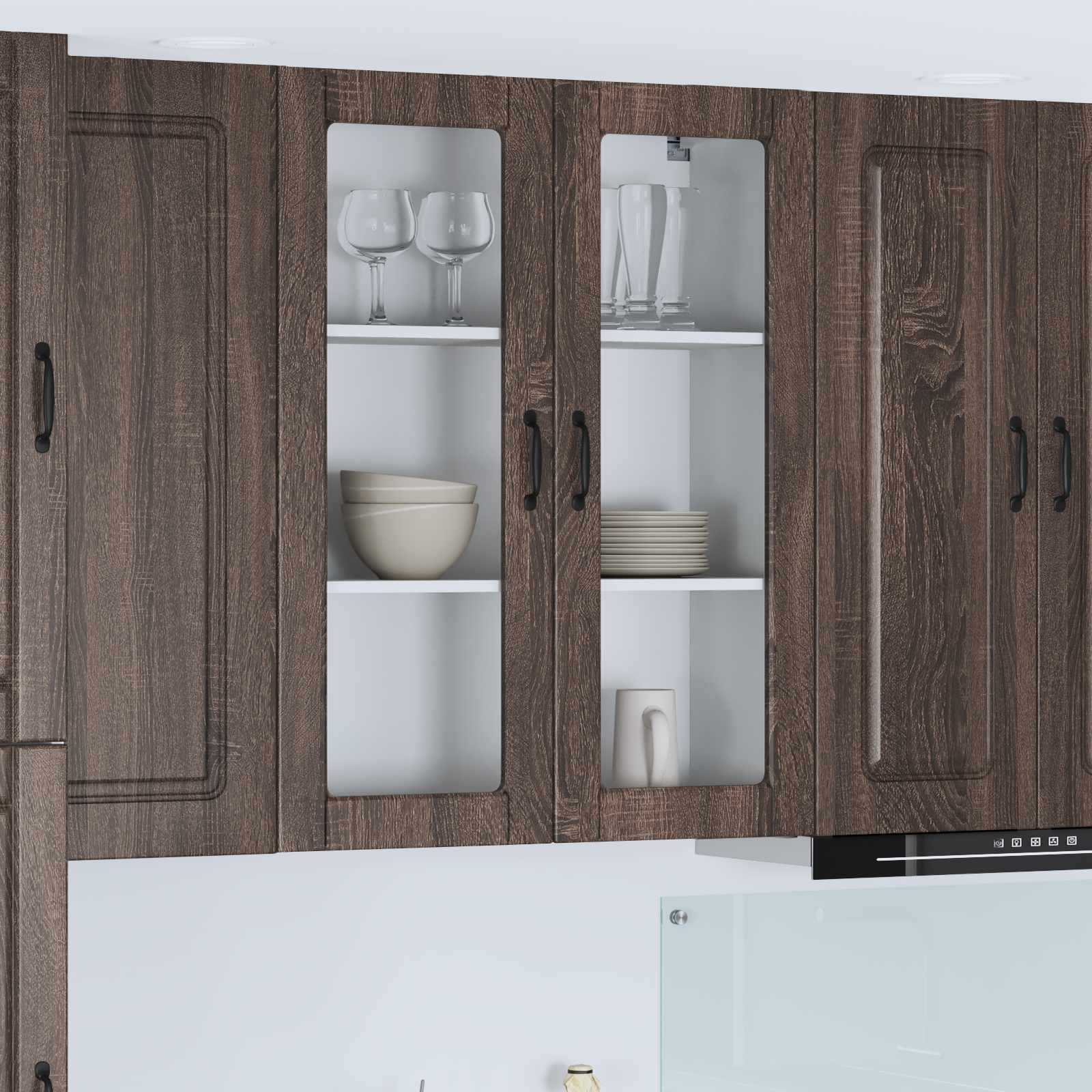 vidaXL Geschirrspülerfront Kalmar Braun Eichen-Optik 80 x 31 x 100 cm