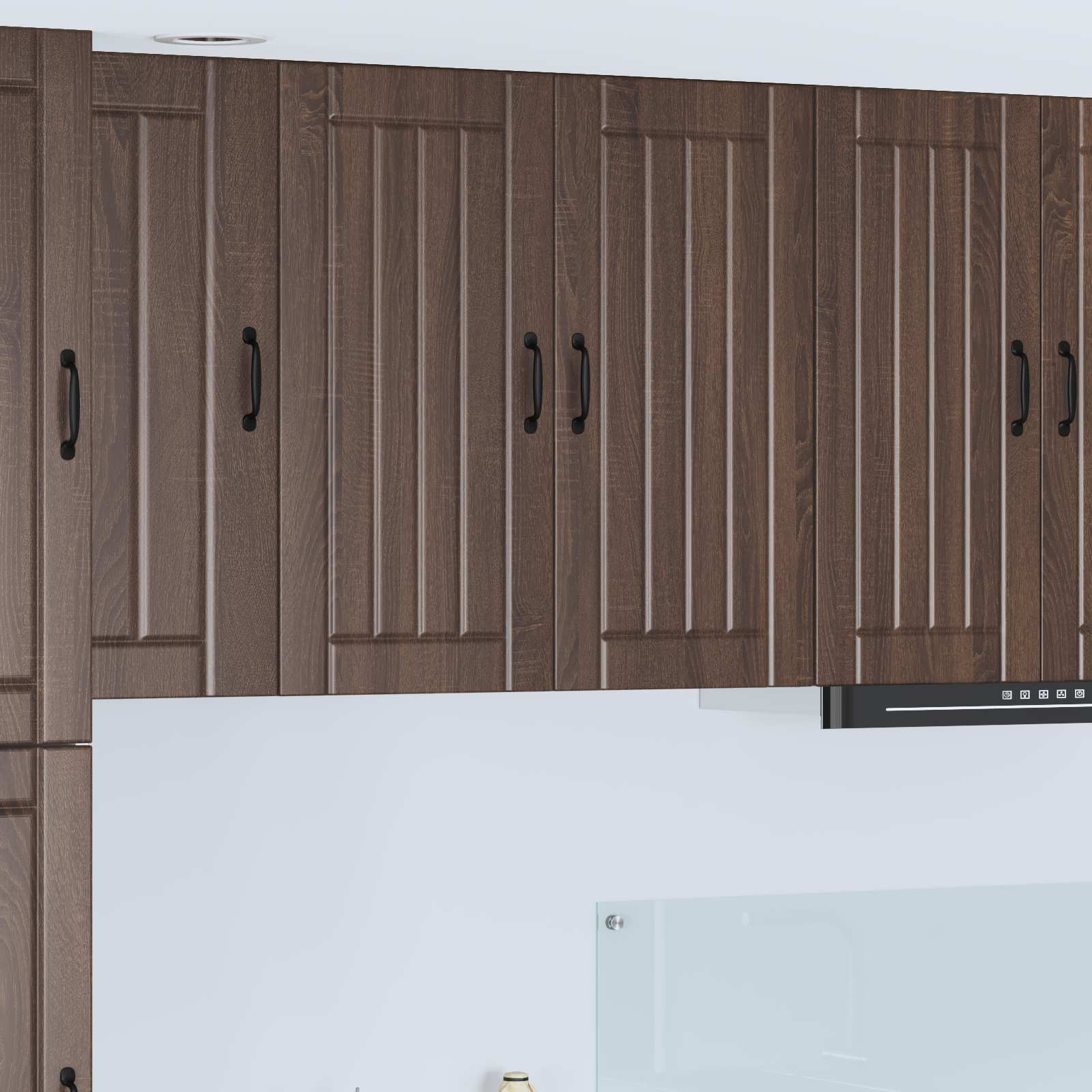 vidaXL Wandschrank LUCCA Brauneiche 80 x 31 x 80 cm Holzwerkstoff