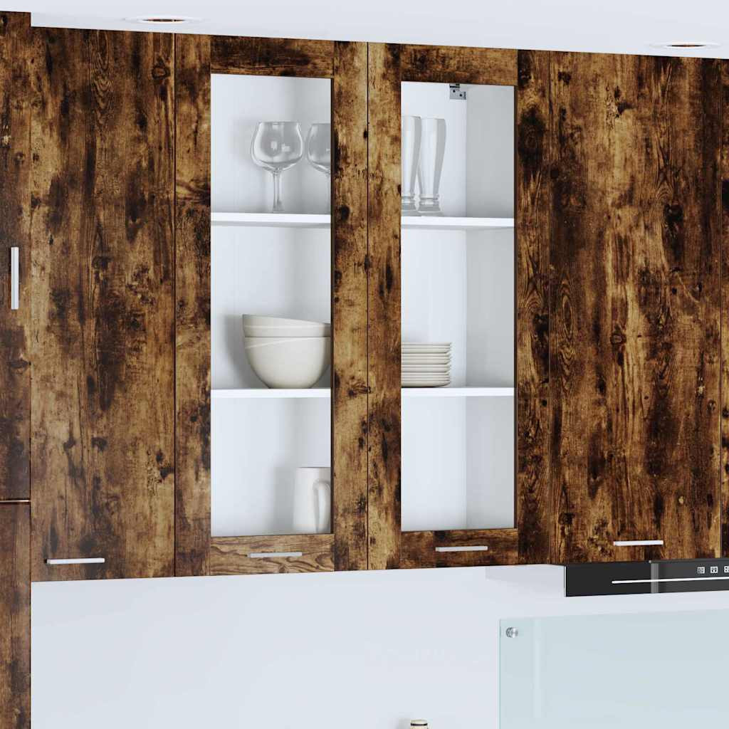 vidaXL Hängeschrank Geräucherte Eiche 80 x 31 x 100 cm Holzwerkstoff