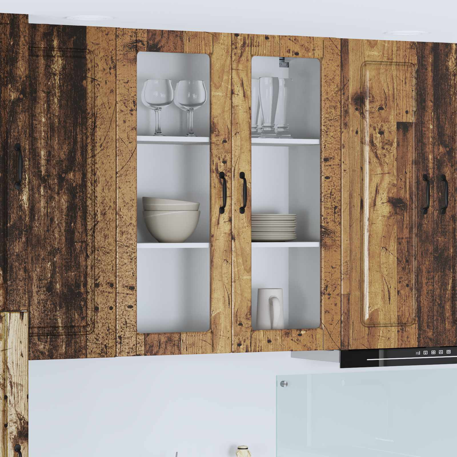vidaXL Geschirrspülerfront Kalmar Altholz 80 x 31 x 100 cm