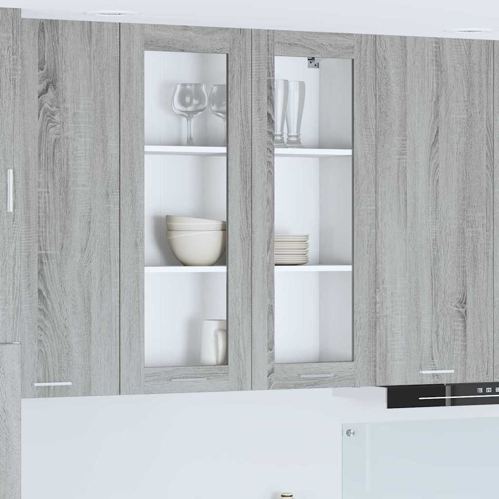 vidaXL Hängeschrank Graues Sonoma 80 x 31 x 100 cm Holzwerkstoff