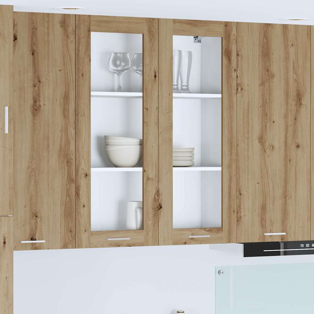 vidaXL Hängeschrank Artisan-Eiche 80 x 31 x 100 cm Holzwerkstoff