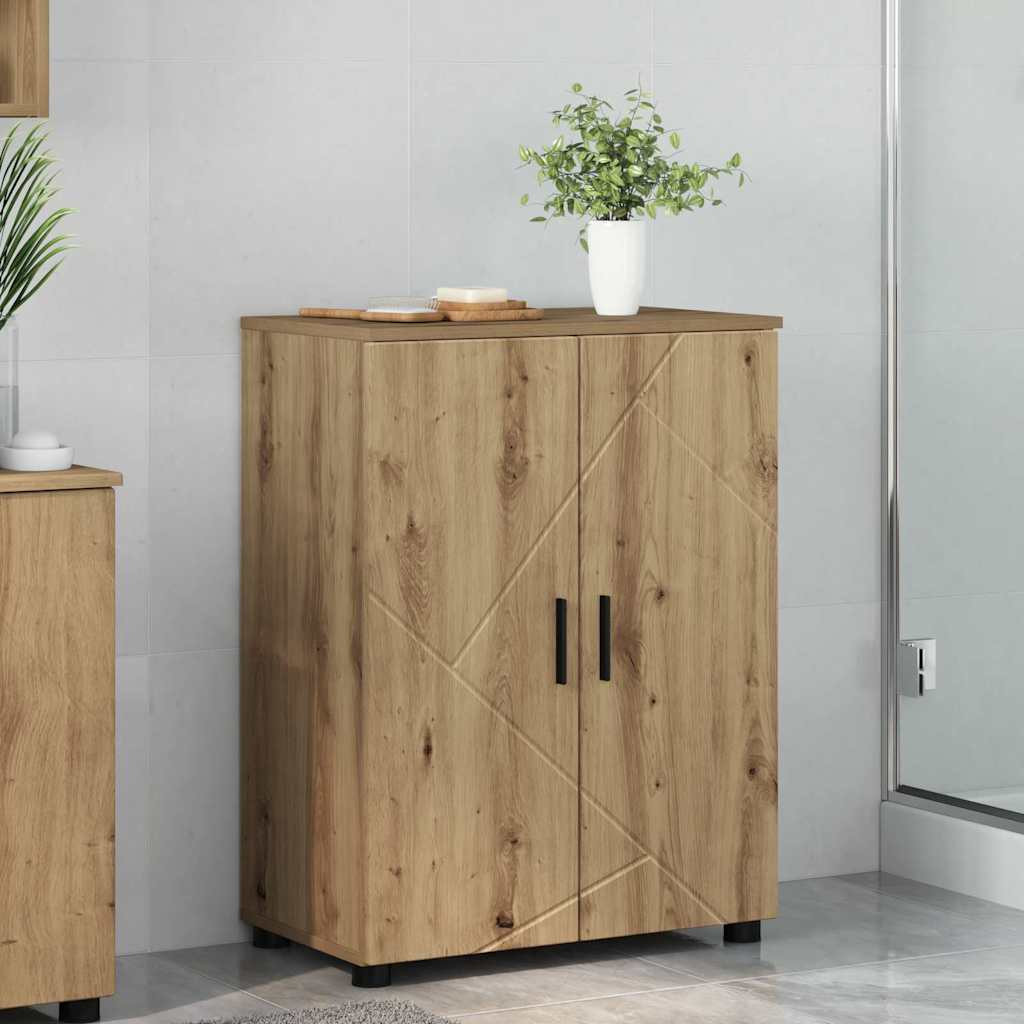 vidaXL Badezimmerschrank Artisan-Eiche 60 x 35 x 80 cm