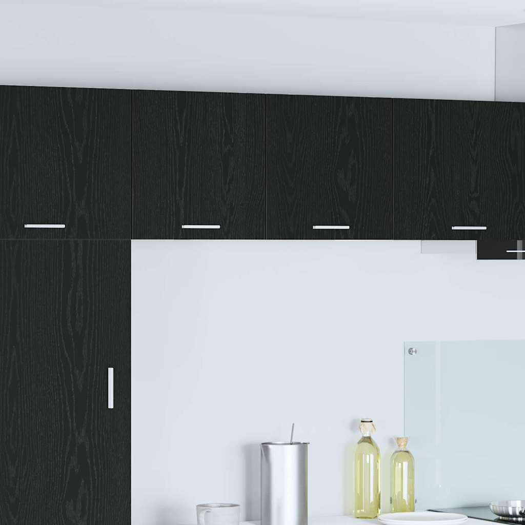 vidaXL Hängeschrank 2 pcs Schwarze Eiche und Weiß 40 x 31 x 40 cm