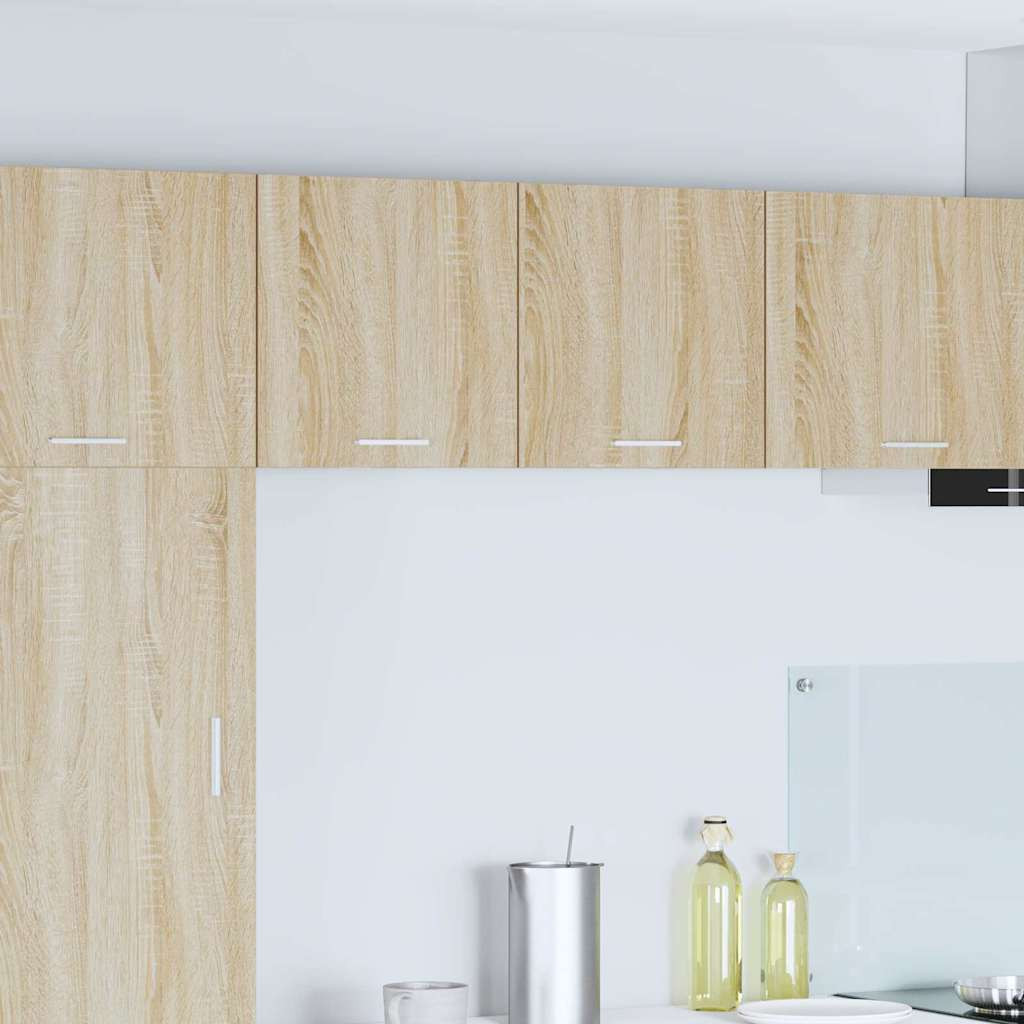 vidaXL Hängeschrank Riga 2 pcs Sonoma-Eiche und Weiß 40 x 31 x 40 cm