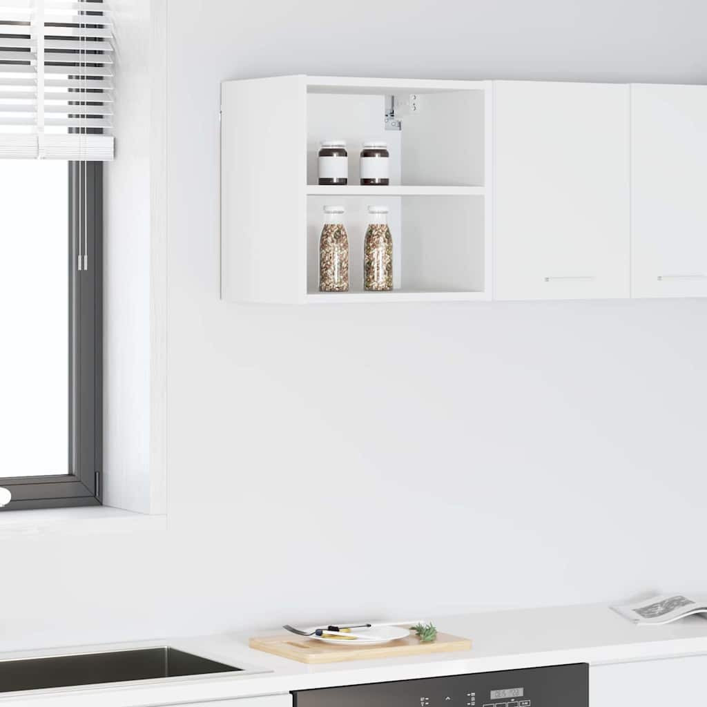 vidaXL Hängeschrank mit Speicher Weiß 40 x 29,5 x 40 cm Holzwerkstoff
