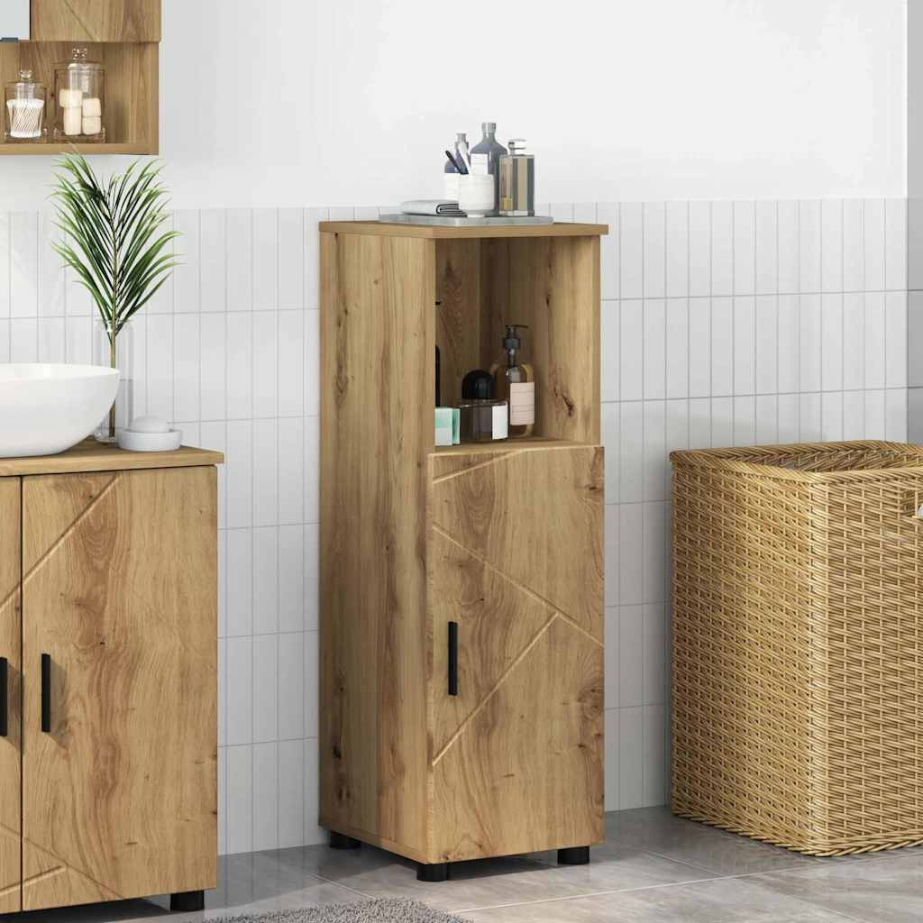 vidaXL Badezimmerschrank Artisan-Eiche 30 x 35 x 95 cm