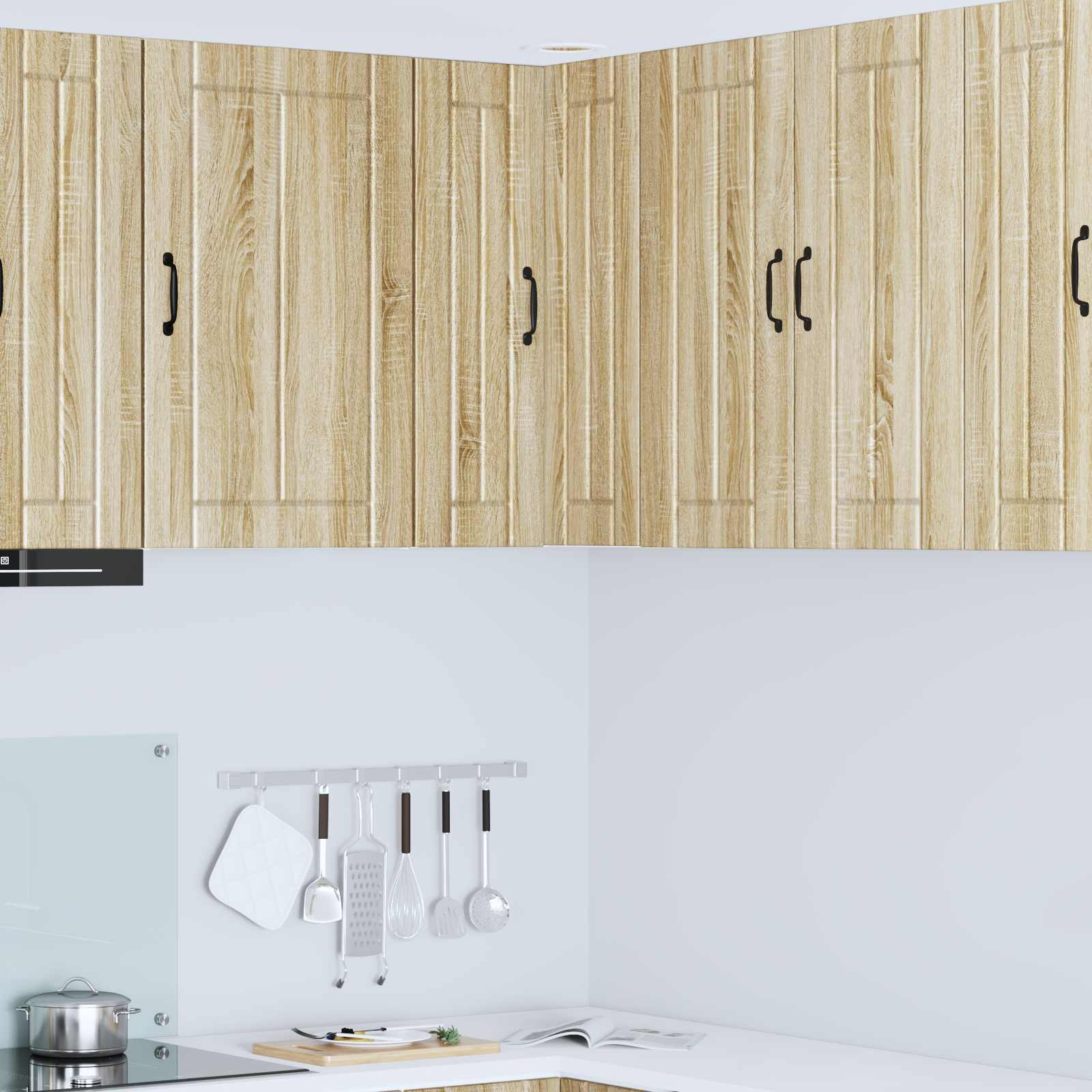 vidaXL Wand-Eckschrank LUCCA Sonoma-Eiche 57 x 57 x 80 cm