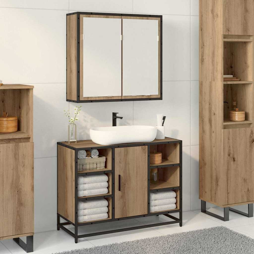 vidaXL Wandregal Artisan-Eiche 65 x 20 x 60 cm