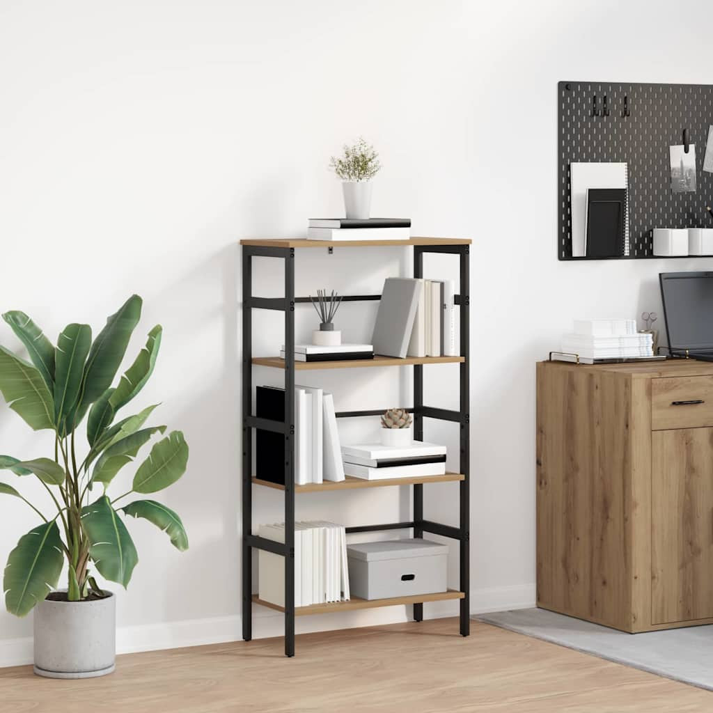 vidaXL Bücherregal 3 Ebenen 60 x 29,5 x 115 cm Holzwerkstoff