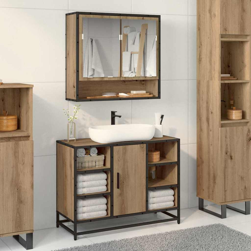 vidaXL Wandregal Artisan-Eiche 65 x 20 x 60 cm