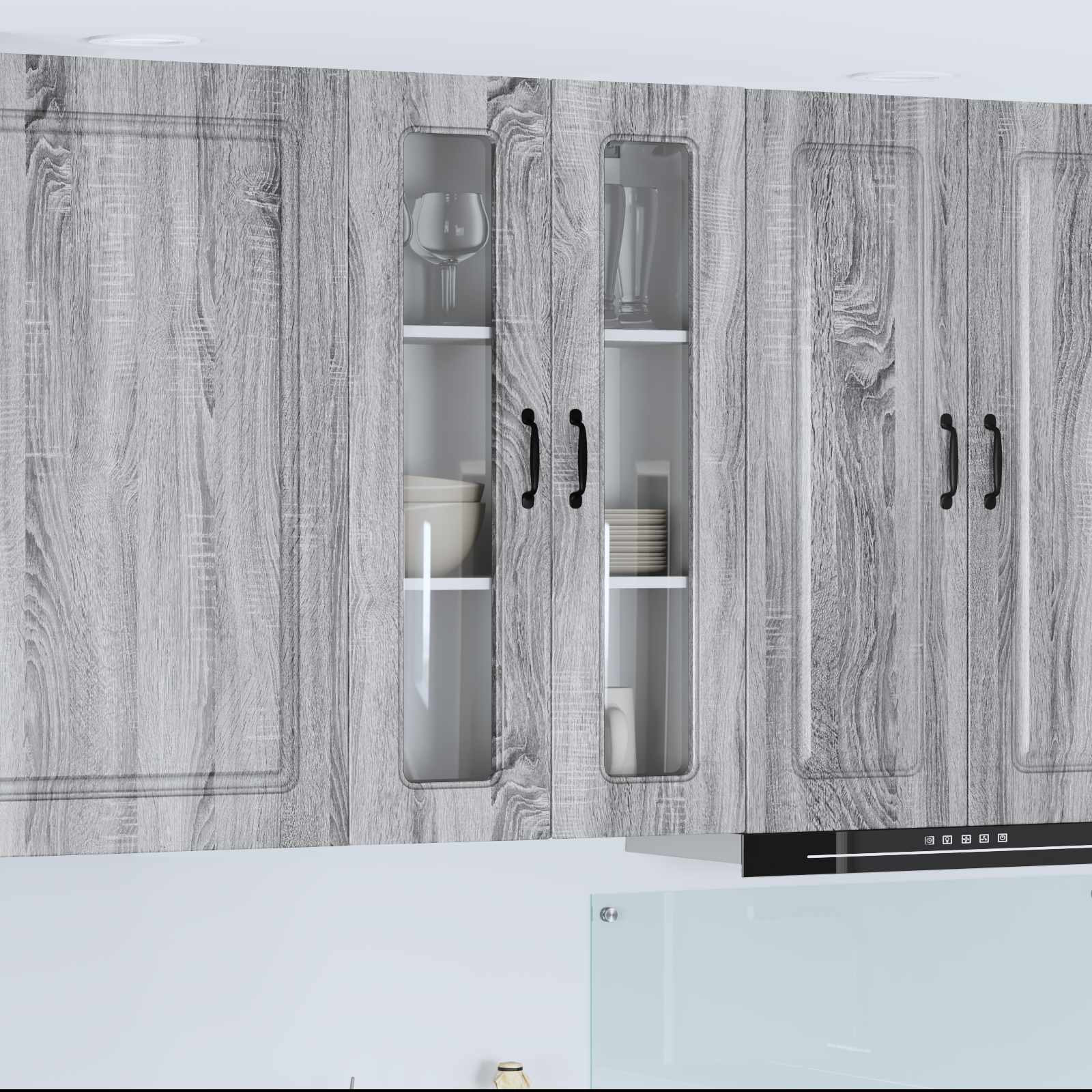 vidaXL Geschirrspülerfront Kalmar Graues Sonoma 60 x 31 x 100 cm