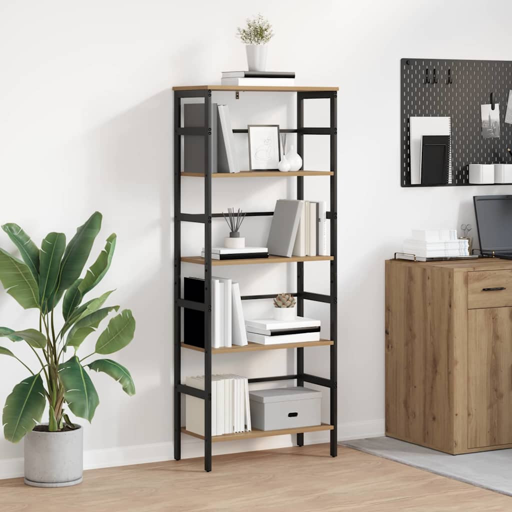 vidaXL Bücherregal 4 Ebenen 60 x 29,5 x 149 cm Holzwerkstoff