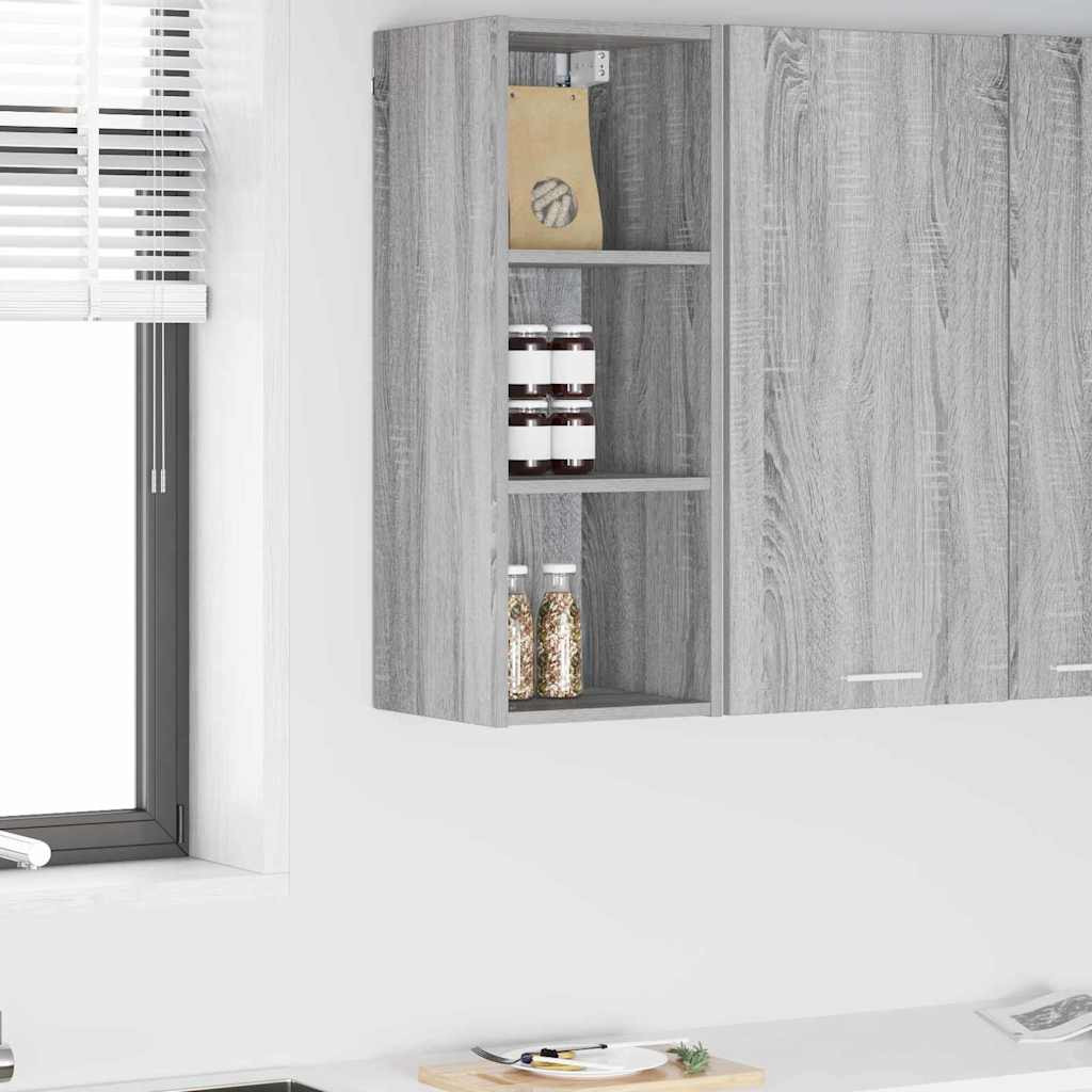 vidaXL Hängeschrank Graues Sonoma 30 x 29,5 x 80 cm Holzwerkstoff