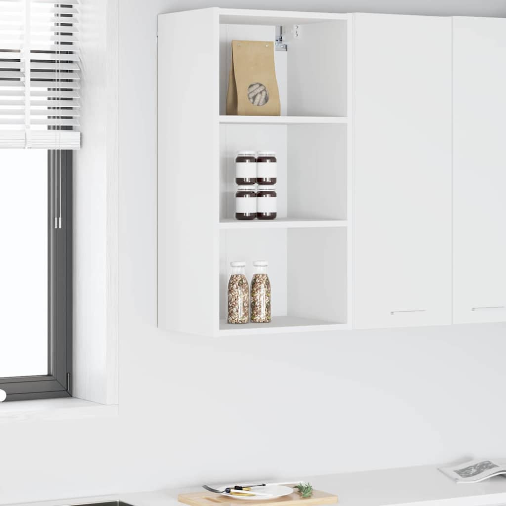 vidaXL Hängeschrank mit Speicher Weiß 40 x 29,5 x 80 cm Holzwerkstoff