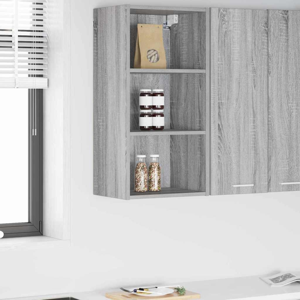 vidaXL Hängeschrank Graues Sonoma 40 x 29,5 x 80 cm Holzwerkstoff