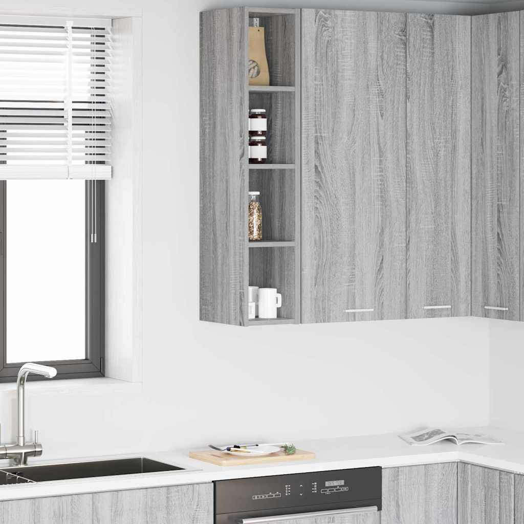 vidaXL Hängeschrank Graues Sonoma 20 x 29,5 x 100 cm Holzwerkstoff