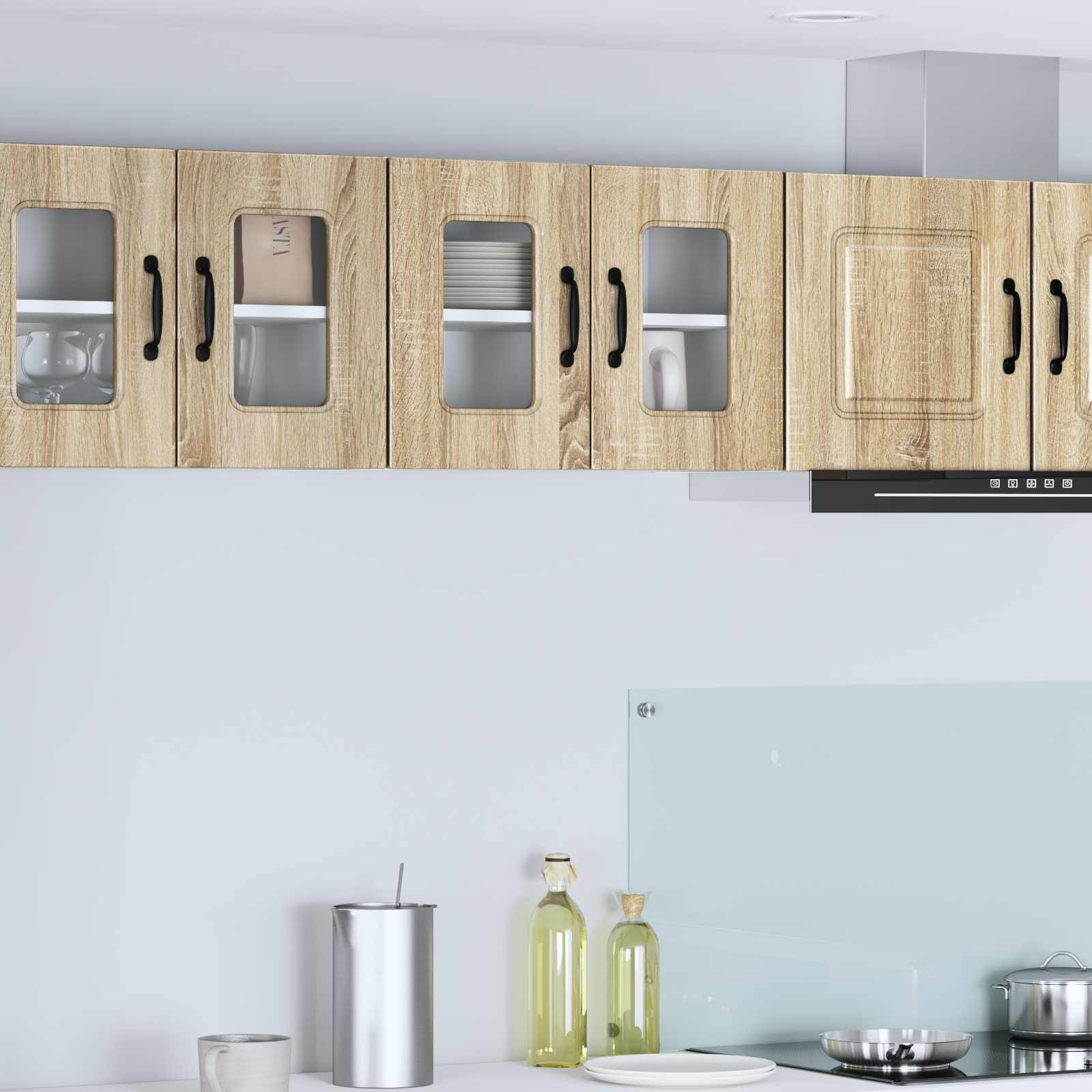 vidaXL Geschirrspülerfront Kalmar 2 pcs Sonoma-Eiche 60 x 31 x 40 cm