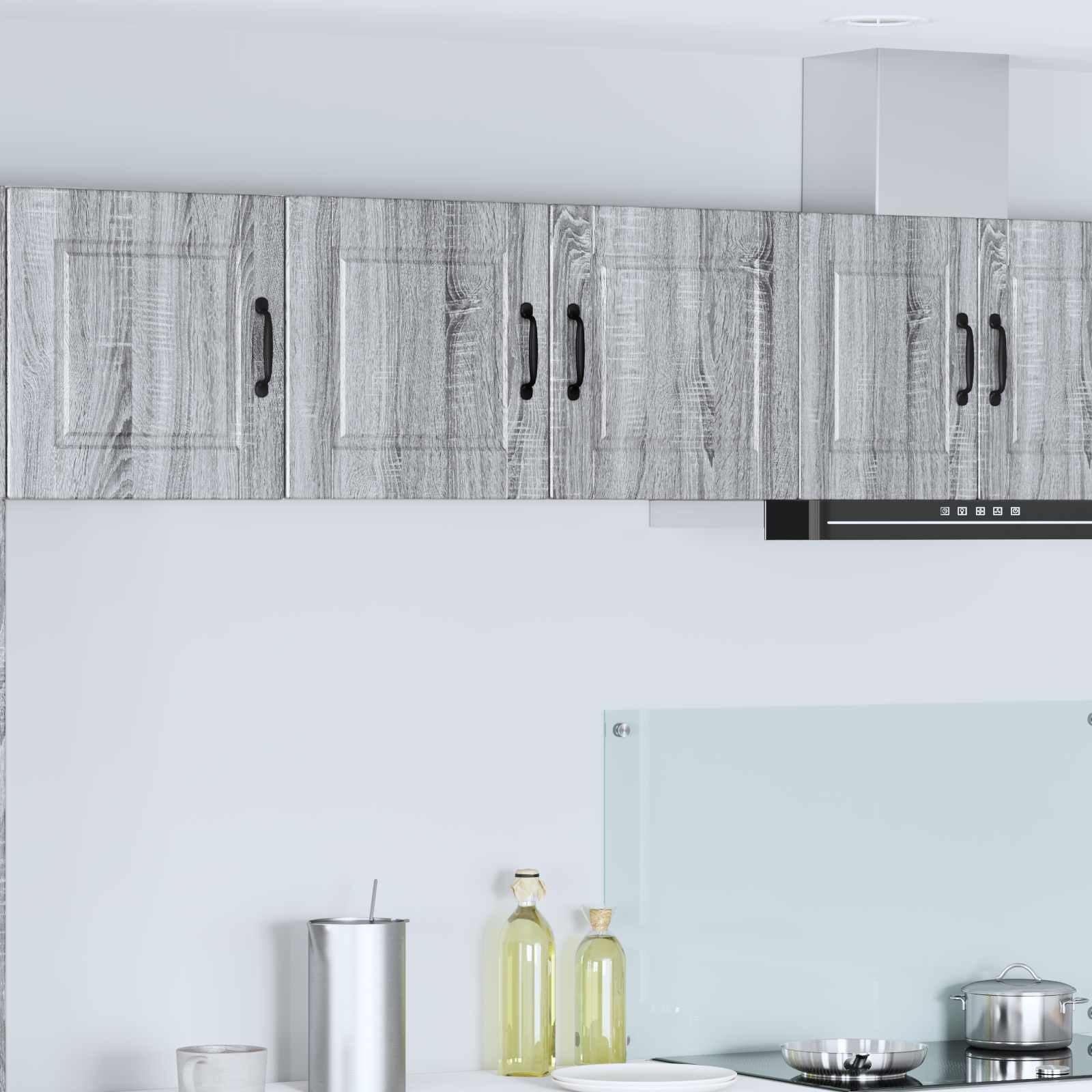 vidaXL Wandschrank PORTO Graues Sonoma 80 x 31 x 40 cm Holzwerkstoff