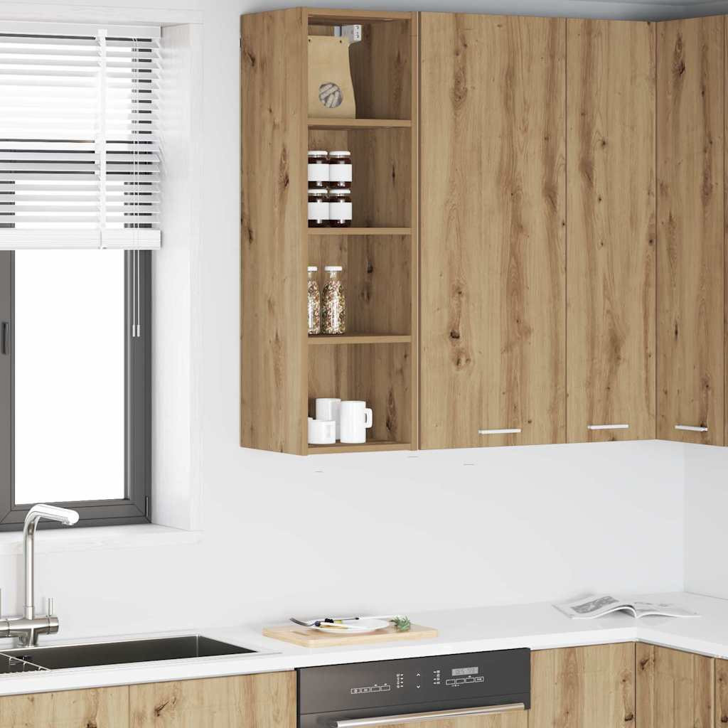 vidaXL Hängeschrank Artisan-Eiche 30 x 29,5 x 100 cm Holzwerkstoff