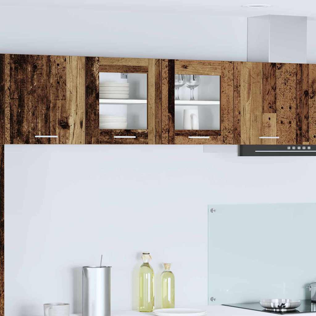 vidaXL Hängeschrank mit Speicher Altholz 40 x 31 x 40 cm Holzwerkstoff