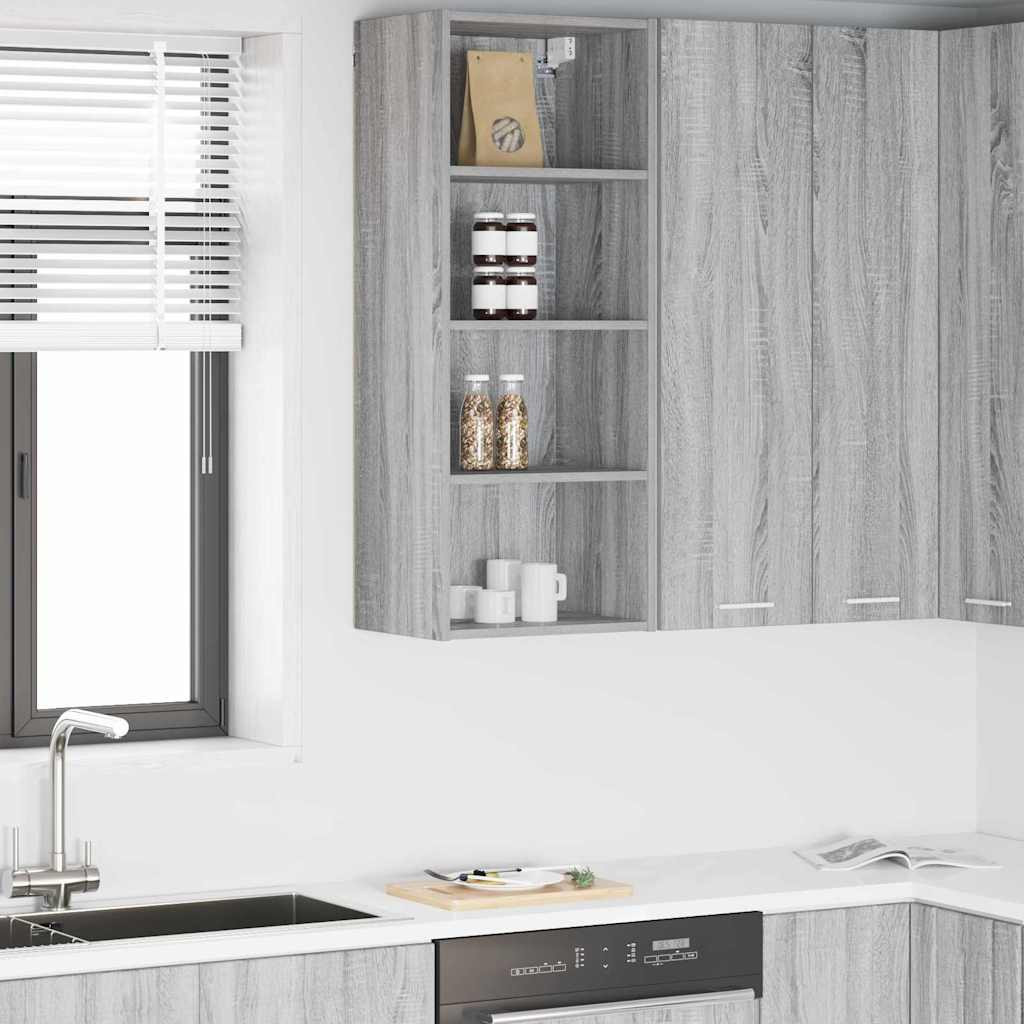 vidaXL Hängeschrank Graues Sonoma 40 x 29,5 x 100 cm Holzwerkstoff