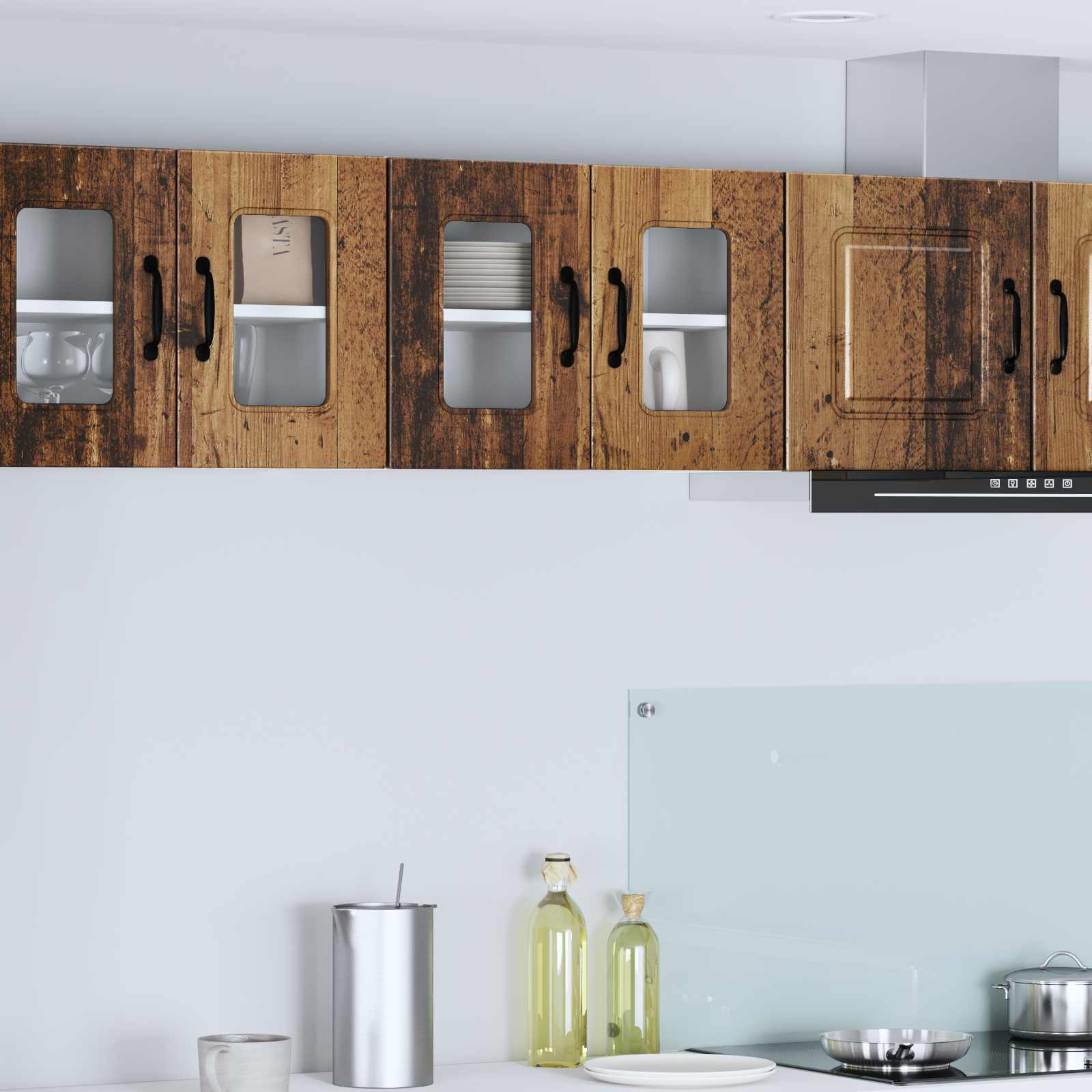 vidaXL Geschirrspülerfront Kalmar 2 pcs Altholz 60 x 31 x 40 cm