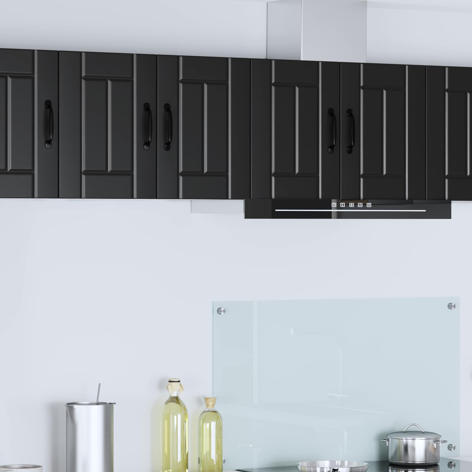 vidaXL Wandschrank LUCCA Schwarz 30 x 31 x 40 cm Holzwerkstoff