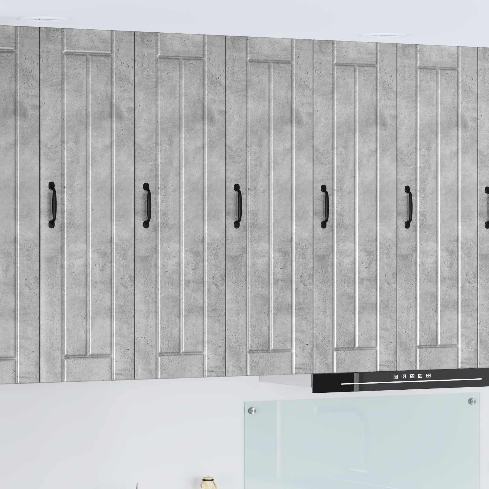vidaXL Wandschrank LUCCA Betongrau 30 x 31 x 100 cm Holzwerkstoff