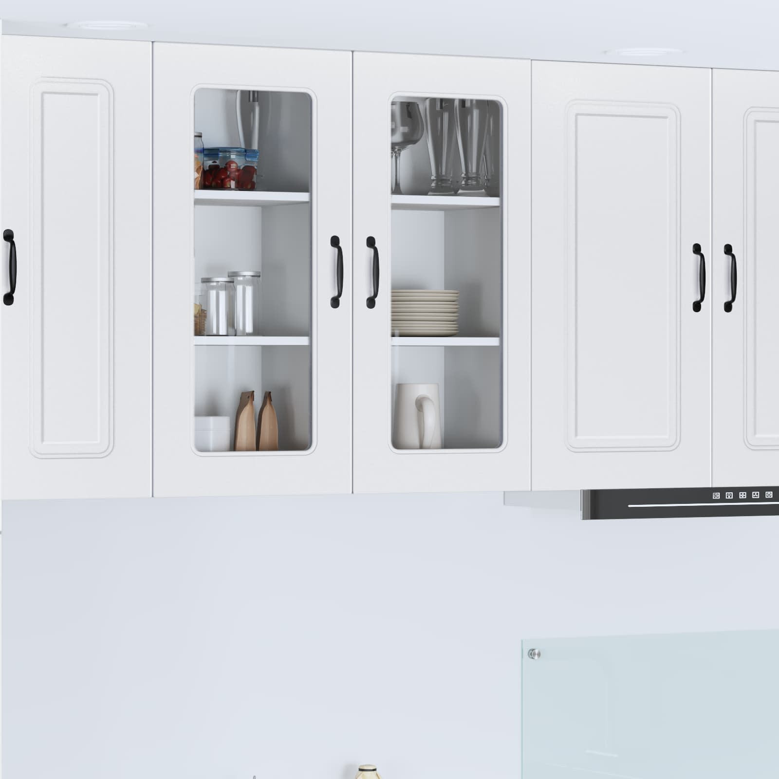 vidaXL Geschirrspülerfront Kalmar 2 pcs Weiß 40 x 31 x 80 cm