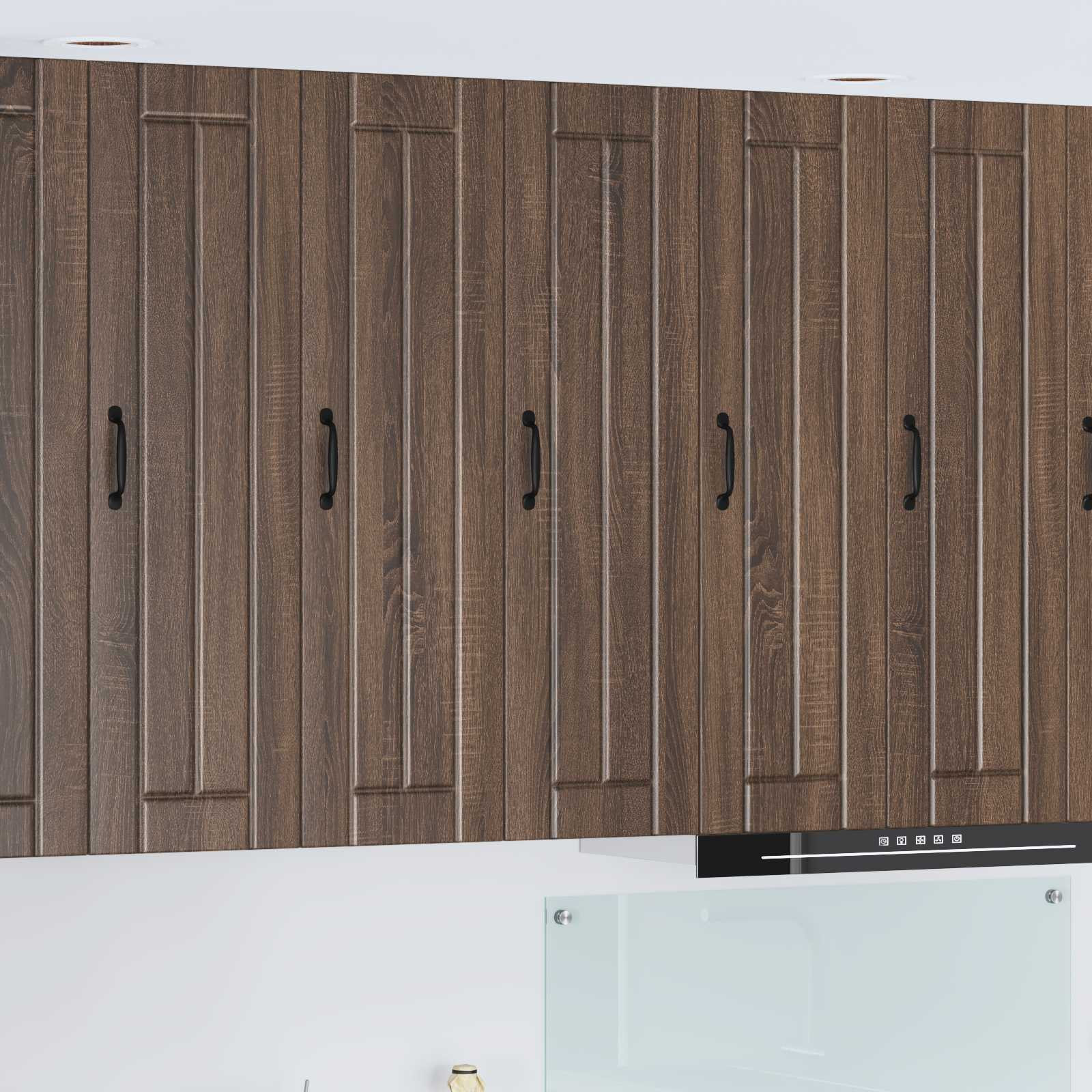 vidaXL Wandschrank LUCCA Brauneiche 30 x 31 x 100 cm Holzwerkstoff