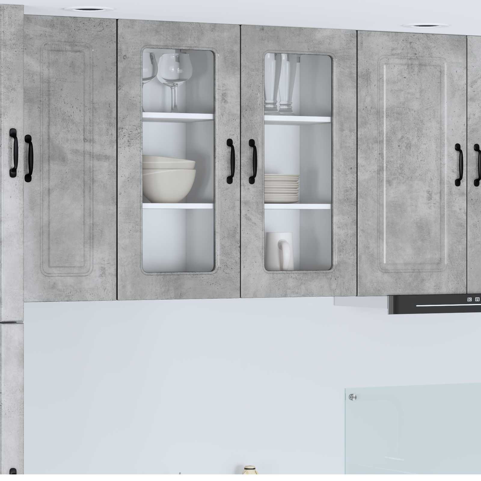 vidaXL Geschirrspülerfront Kalmar Beton Grau 40 x 31 x 80 cm
