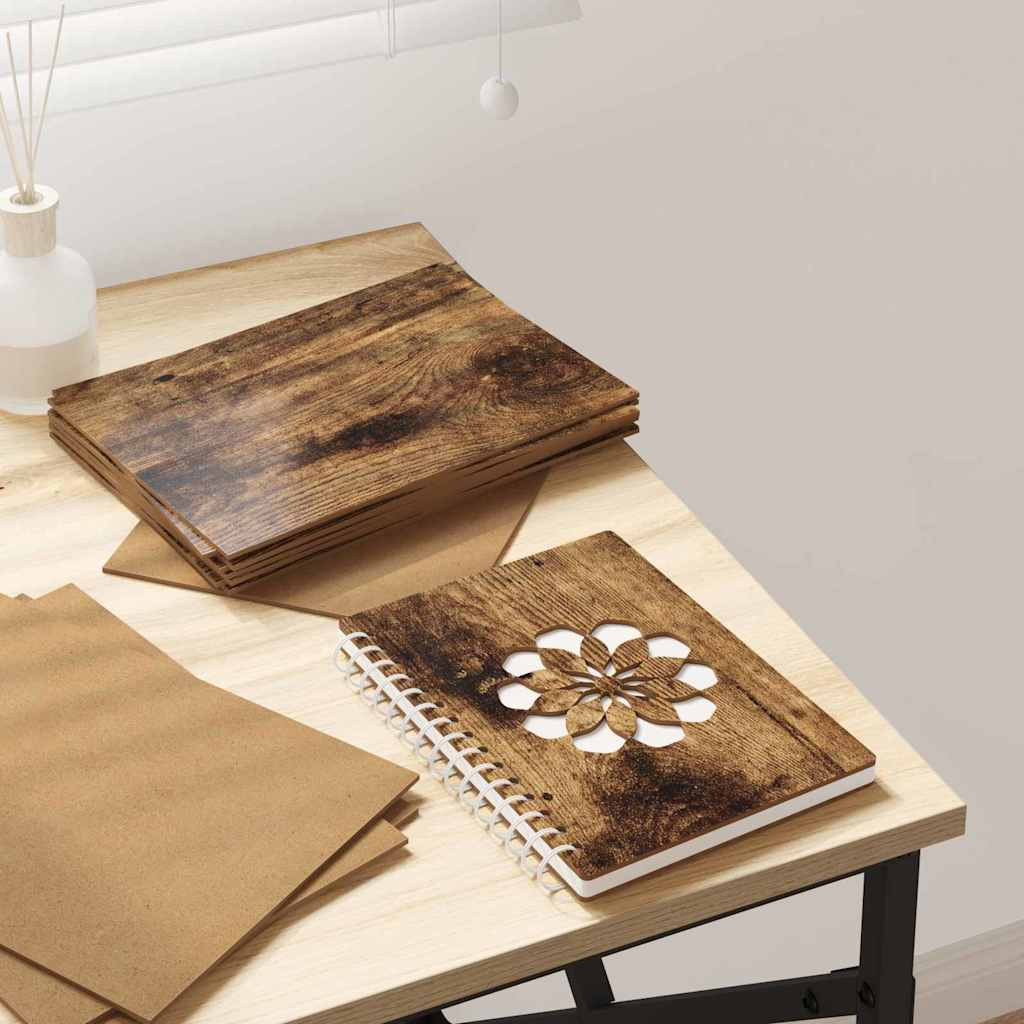 vidaXL Dekoplatten 150 pcs Geräucherte Eiche 21 x 30 x 0,27 cm