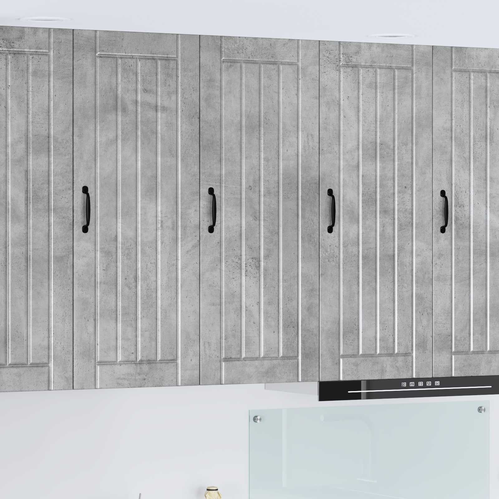 vidaXL Wandschrank LUCCA Betongrau 40 x 31 x 100 cm Holzwerkstoff