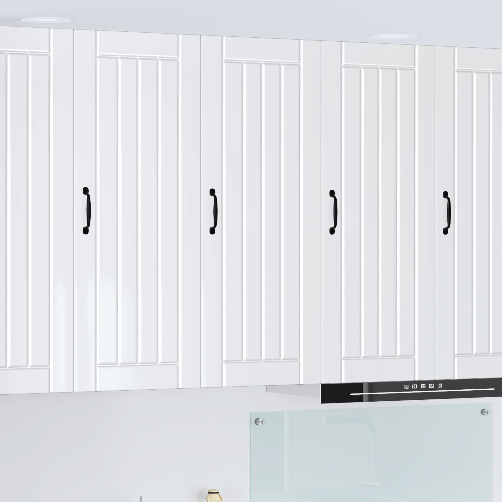 vidaXL Wandschrank LUCCA Hochglanz Weiß 40 x 31 x 100 cm Holzwerkstoff